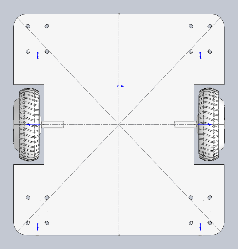 AMR V5.2 SolidWorks top view